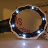 Лупа с универсальной подсветкой, увеличительное стекло с ручкой 600555H-XX, диаметр: 62 мм, увеличение: 6X