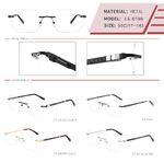 Оправа металлическая безободковая на винтах мужская с флексом LE6198-DA