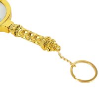 Magnifier, magnifying glass with handle S花柄60-XX, diameter: 60 mm, magnification: 10X