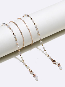 Цепочка для очков с бусинами и кристаллами GL1327