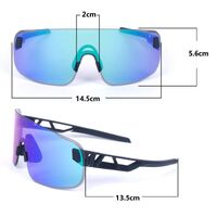 Очки защитные противоударные спортивные +3 насадки 骑行-90OC-3