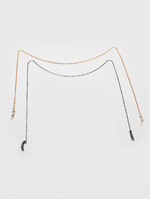 Модная разноцветная цепочка для очков из рисовых бусин с кисточками GM039