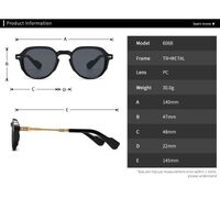 Plastic + metal retro sunglasses Elit 6068-EL