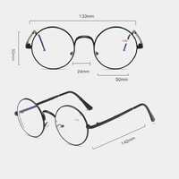 Metal eyeglasses for reading S8802 with blue ray cut protection, diopters from 0.00 to -6.00, not centered