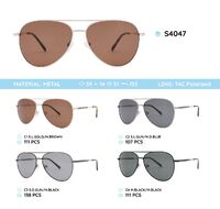 Metal frame polarized sunglasses S4047
