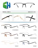 Metal nylor frame with soft nose pad and spring hinges CH5014-DA