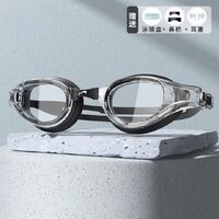 Swimming waterproof anti-fog goggles, with cap, diopters from -2.00 to -6.00, A39-YU