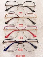 Metal frame for glasses with spring hinges 1081B