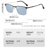 Photochromic glasses with blue light and UV protection 9681-GT
