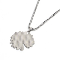 Stainless steel eyeglass chain with camomile pendant GN002