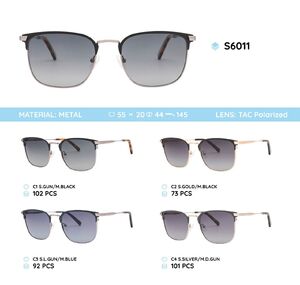 Metal frame polarized sunglasses S6011