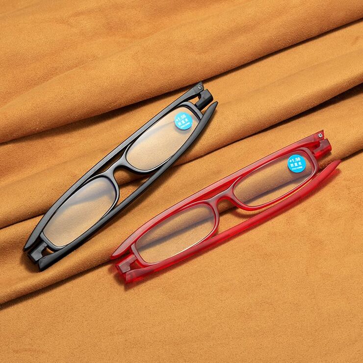 Plastic TR90 glasses for reading with case portable, with Blue ray cut protection, diopters from +1.00 to +4.00, RMC=62-64,KY1953-2