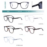 Acetate plastic frames for glasses with spring hinges Big City F3001