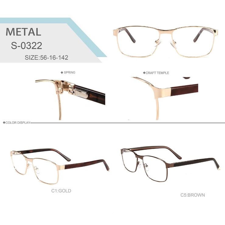 Metal frames for glasses Big City S-0322
