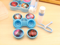 Mini set with contact lens cases ZZ002, 2pcs