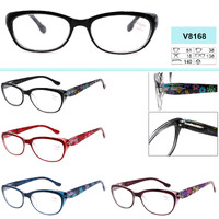 Corrective plastic frame eyeglasses with spring hinges VIZZINI V8168 +1.00 to +4.00 (0.25 step)