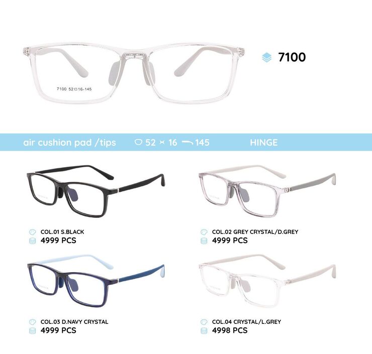 TR90 plastic eyeglasses frame for kids 7100TR