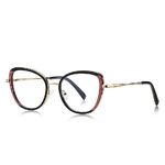 Metal + TR90 Blue Blocker glasses frame for women with UV and blue light protection lenses More FCS3147