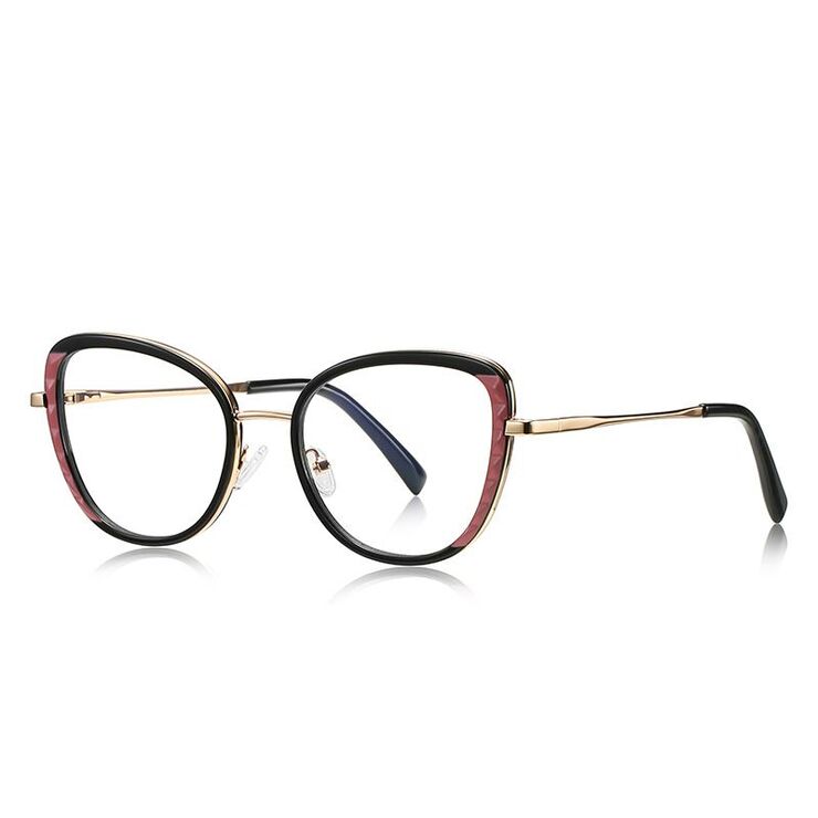 Metal + TR90 Blue Blocker glasses frame for women with UV and blue light protection lenses More FCS3147