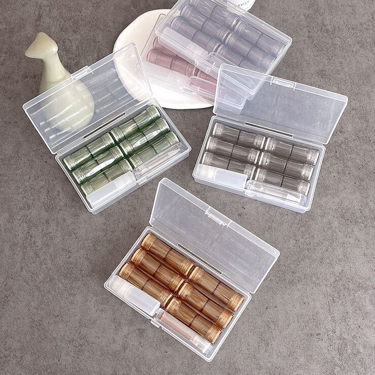 Мининабор с контейнерами для хранения контактных линз Y116, 6шт