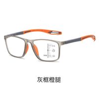 Photochromic plastic TR90 glasses for reading multi-focus, with protection Blue Cut, diopters from +1.00 to +4.00, KY1119多焦点变色