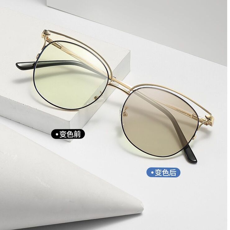 Photochromic glasses with blue light and UV protection 9704-GT