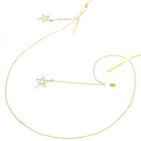 Металлическая нескользящая цепочка, с подвеской в виде звезды с жемчугом, для очков и масок GL240
