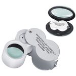 Folding magnifier with universal backlight 9888-XX, dimensions: ⌀25 mm. Magnification: 40Х