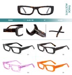 Оправа пластиковая из плотного ацетата Big City H2849