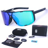 Safety shockproof sports goggles+3 caps Wast00000craft