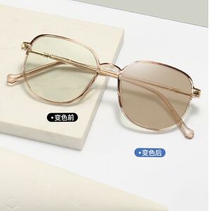 Очки пластиковые TR90 фотохромные с защитой от синего света 9730-GT