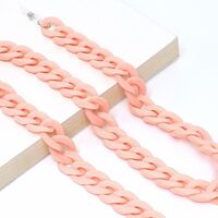Acrylic non-slip chain, thick concave shape 29 colors, for glasses and masks GB011