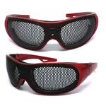 Mesh protective shockproof sports glasses, an alternative to corrective glasses, with removable temple BP-6001M
