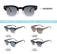 Plastic acetate frame polarized sunglasses WD1604PS