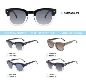 Plastic acetate frame polarized sunglasses WD1604PS