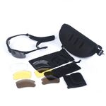 Safety shockproof tactical goggles +3 caps C7-1