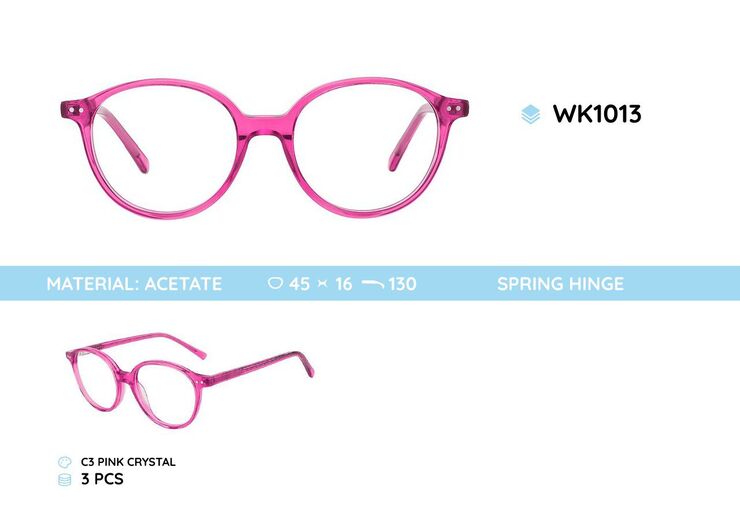 Acetate plastic frame for kids WK1013