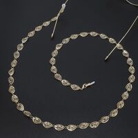 Металлическая нескользящая цепочка золотого цвета, для очков и масок GL514