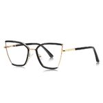 Metal + TR90 plastic Blue Blocker glasses frame for women with UV and blue light protection lenses More FCS3157