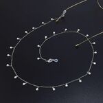 Metal non-slip chain, with pearl, for glasses and masks GL906