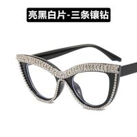 Plastic glasses with blue light protection and rhinestones for women 3293镶钻-PN