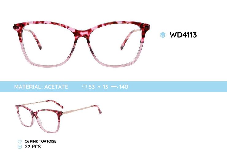 Plastic frames for glasses acetate material WD4113