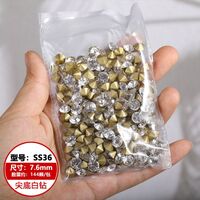 Set of rhinestones with a pointed bottom for frames and glasses repairing and decorating JD0007-AB