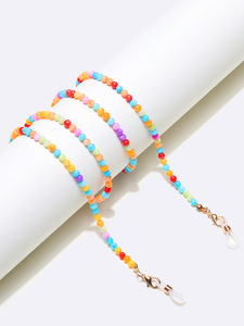 Металлическая цепочка для очков с бусинами GL1109