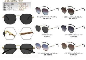 Солнцезащитные поляризационные металлические очки Leke L31912