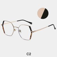 Combined frame (metal + TR90) or glasses with blue light protection, with spring hinges FA87259
