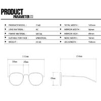 Metal glasses with blue light protection for women 7140-PN