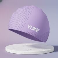 Silicone waterproof swimming cap for adults 021-YU