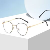Metal glasses with blue light and UV protection 9650-3-GT