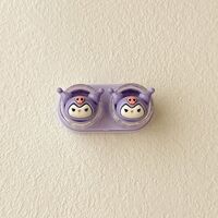 Mini soft contact lens kit retractable W-CT26兔花黄白狗